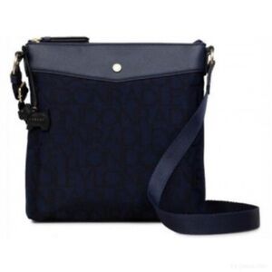 Radley London Signature Navy Blue Crossbody Bag Purse Dog Multiple Pockets charm